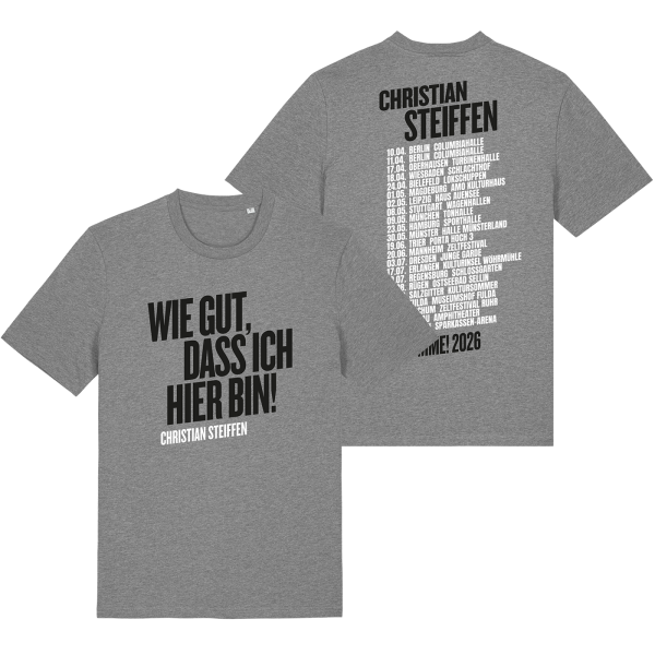 T-Shirt - Tour 2026, dunkel graumeliert