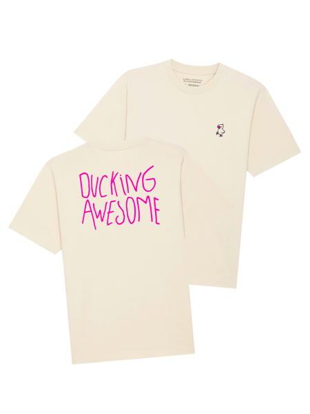 T-Shirt - Ducking Awesome, natural
