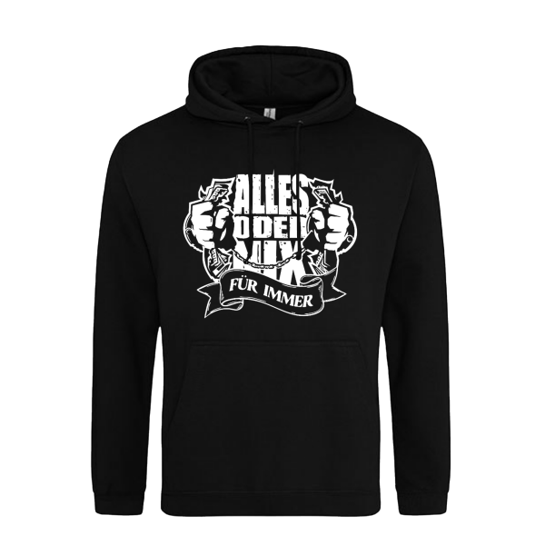 Hoodie - Alles Oder Nix Für Immer, schwarz
