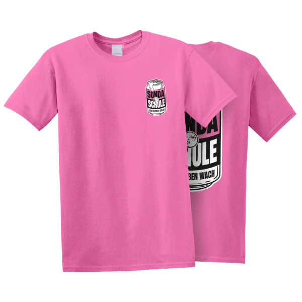 T-Shirt - Bier "WIR BLEIBEN WACH", pink