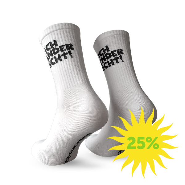 Socken - Ich gender nicht, ich habe einen Schulabschluss, weiss