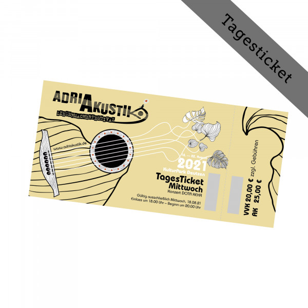 Hardticket - adriAkustik Festival - Tagesticket 18.08.2021 - Konzert DOTA