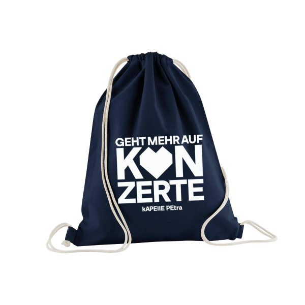 Turnbeutel - Geht mehr auf Konzerte (2026), navy