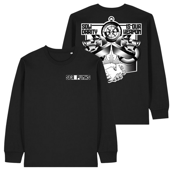 Longsleeve - Solidarity is our Weapon (limited edition), schwarz