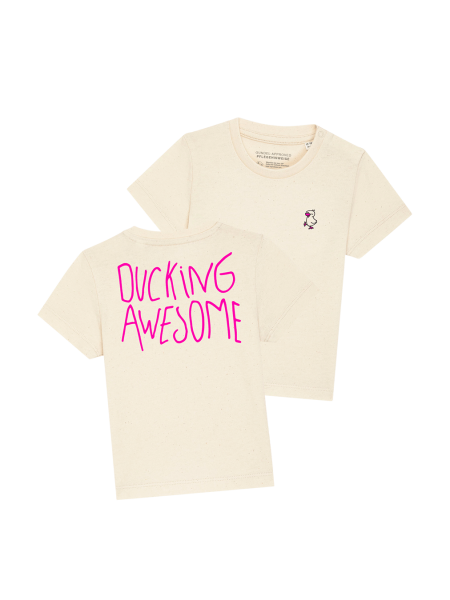 Kids T-Shirt - Ducking Awesome, natural