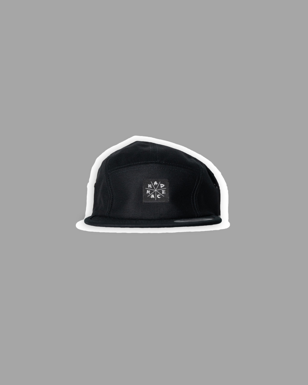 RAD RACE - 5 Panel Cap - Black Patched
