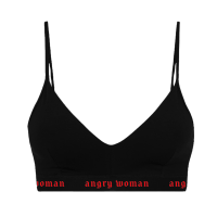 Custom-Bra - "angry woman", schwarz