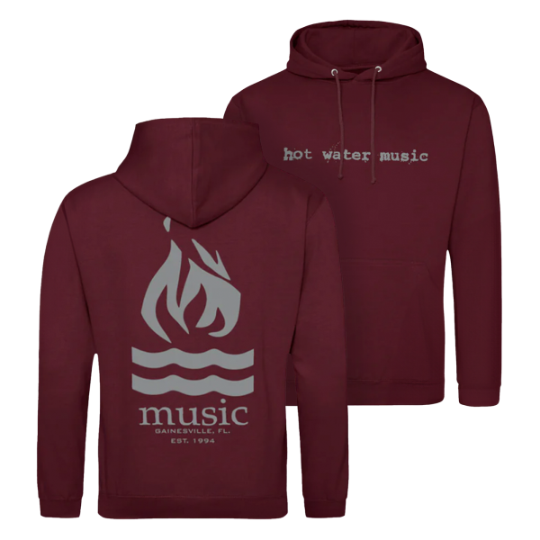 Hoodie - Logo, burgundy