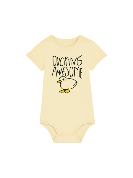 Baby Strampler - Ducking Awesome, natural