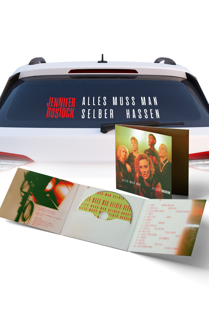Bundle: CD (Digisleeve) + Heckscheibenaufkleber - "ALLES MUSS MAN SELBER HASSEN"