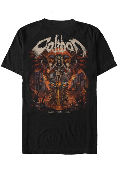 T-Shirt - Back From Hell Artwork, schwarz