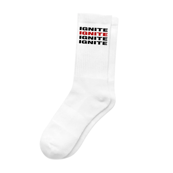 Socken - IGNITE, white