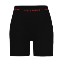 Custom-Shorty - "angry woman", schwarz