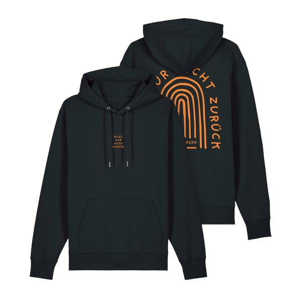 Hoodie - Alles nur nicht zurück, schwarz
