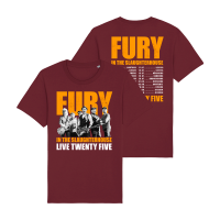 T-Shirt - Tour-Live25, burgundy T-Shirt - Tour-Live25, burgundy