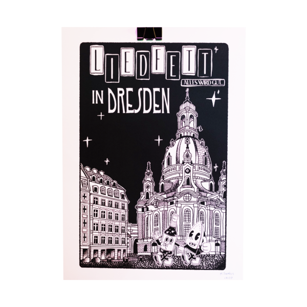 Kunstdruck-Poster - Liedfett AWG Tour 2025 (A3)