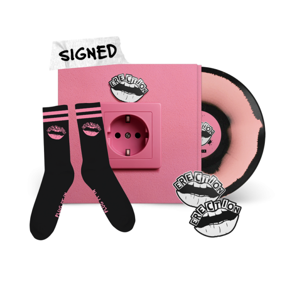 LP Bundle - LP (A/B Split) + Socken + Sticker + Patch (signiert)