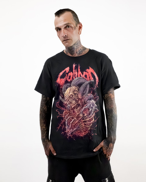 T-Shirt - Hornskull, schwarz