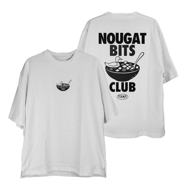 T-Shirt - Nougat Bits Club, weiss