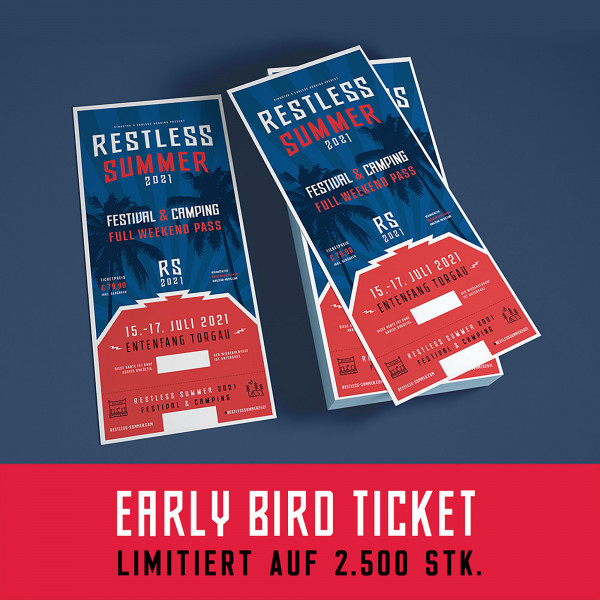 Restless Summer Festivalticket - 2021 Full Weekend (Early Bird)
