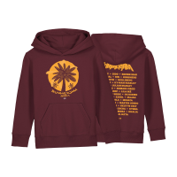 Kids Hoodie - Palme Summerjam 2024, burgundy (m. Backprint) Kids Hoodie - Palme Summerjam 2024, burgundy (m. Backprint)