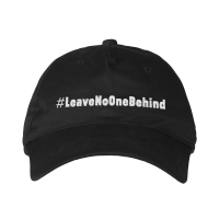 Cap - #leavenoonebehind, black Cap - #leavenoonebehind, black