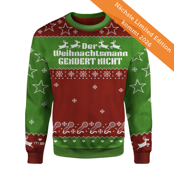 Weihnachtspullover (Ltd. Edition) - Der Weihnachtsmann gendert nicht