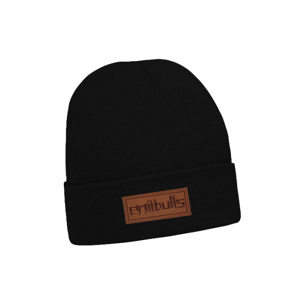 Beanie - Logo (Lederpatch), schwarz