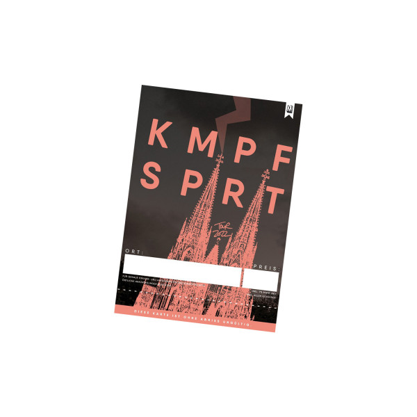 KMPFSPRT - Hardticket - Hamburg 23.04.2022