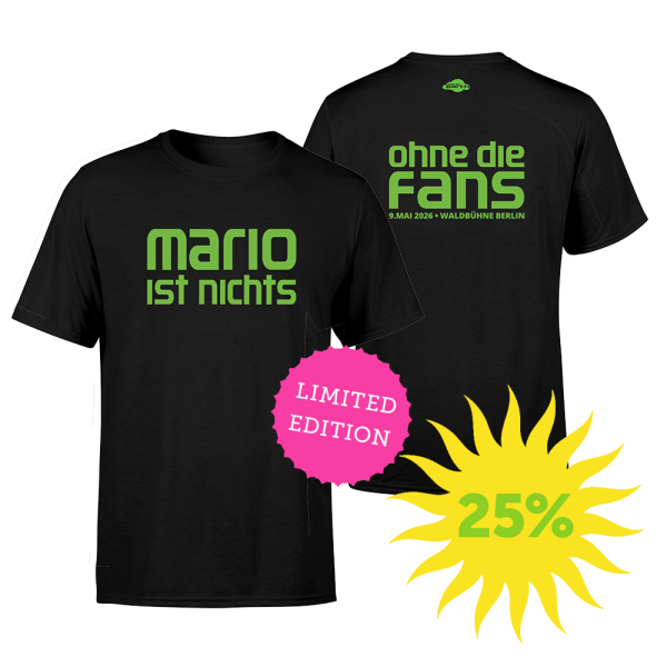 Männer Shirt - Mario ist nichts, ohne die Fans
