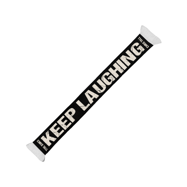 Fanschal - Keep Laughing, schwarz