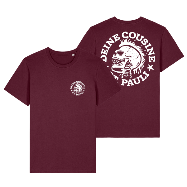 T-Shirt - Totenkopf, deep plum - NUR VORBESTELLUNG