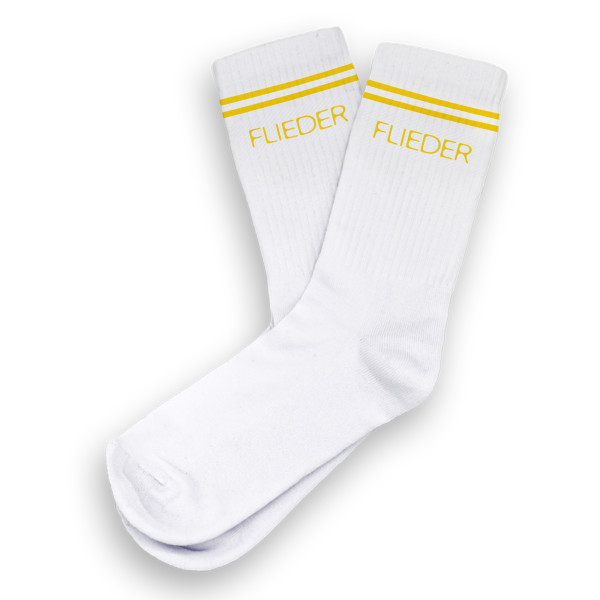 FLIEDER - Socken, weiss