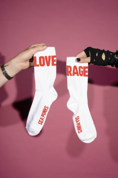 Socken - Love & Rage, white