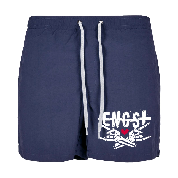 Badeshorts - Skeletthände, navy