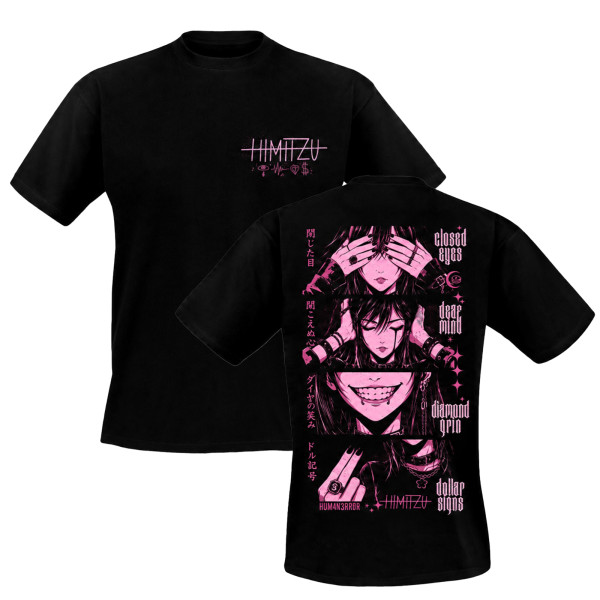 HIMITZU - T-Shirt - HUM4N 3RR0R, schwarz
