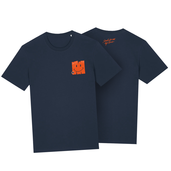 CD (Pappschuber) + T-Shirt - Sommer "SMILE" 2026, french navy - handsigniert