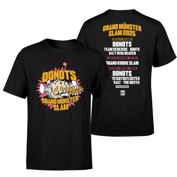 Donots T-Shirt - Grand Münster Slam 2025, schwarz