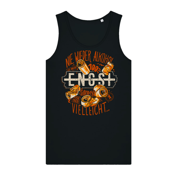 Girlie Tanktop - Nie wieder Alkohol, schwarz