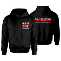Kapuzen-Zip-Sweater (unisex) - Halt die Fresse Kapuzen-Zip-Sweater (unisex) - Halt die Fresse