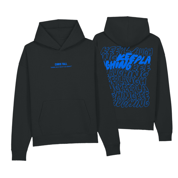 Hoodie - Nimm dich nicht so ernst, schwarz-blau