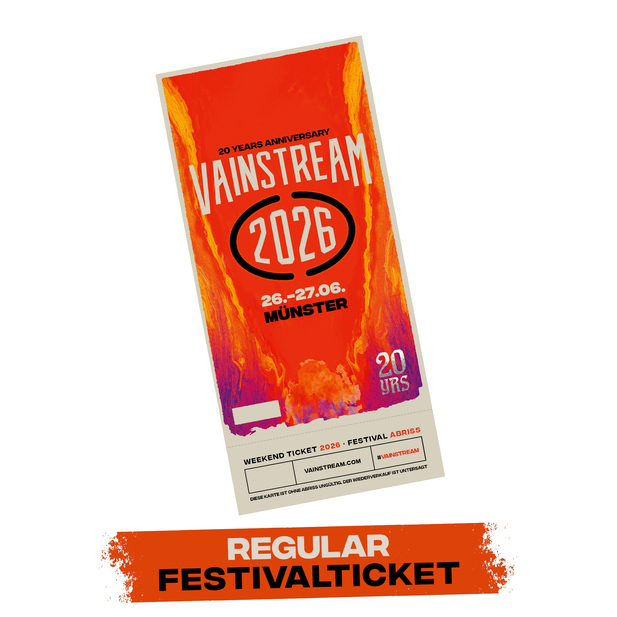 Festivalticket 2026 - Regular | Official Vainstream Shop | Official ...