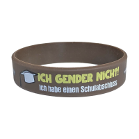 Silikonarmband - Ich gender nicht ich habe einen Schulabschluss Silikonarmband - Ich gender nicht ich habe einen Schulabschluss