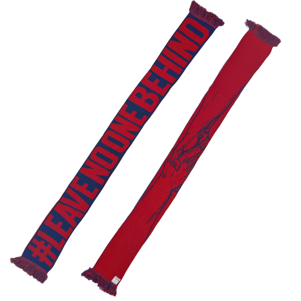 Schal - LNOB, rot/blau