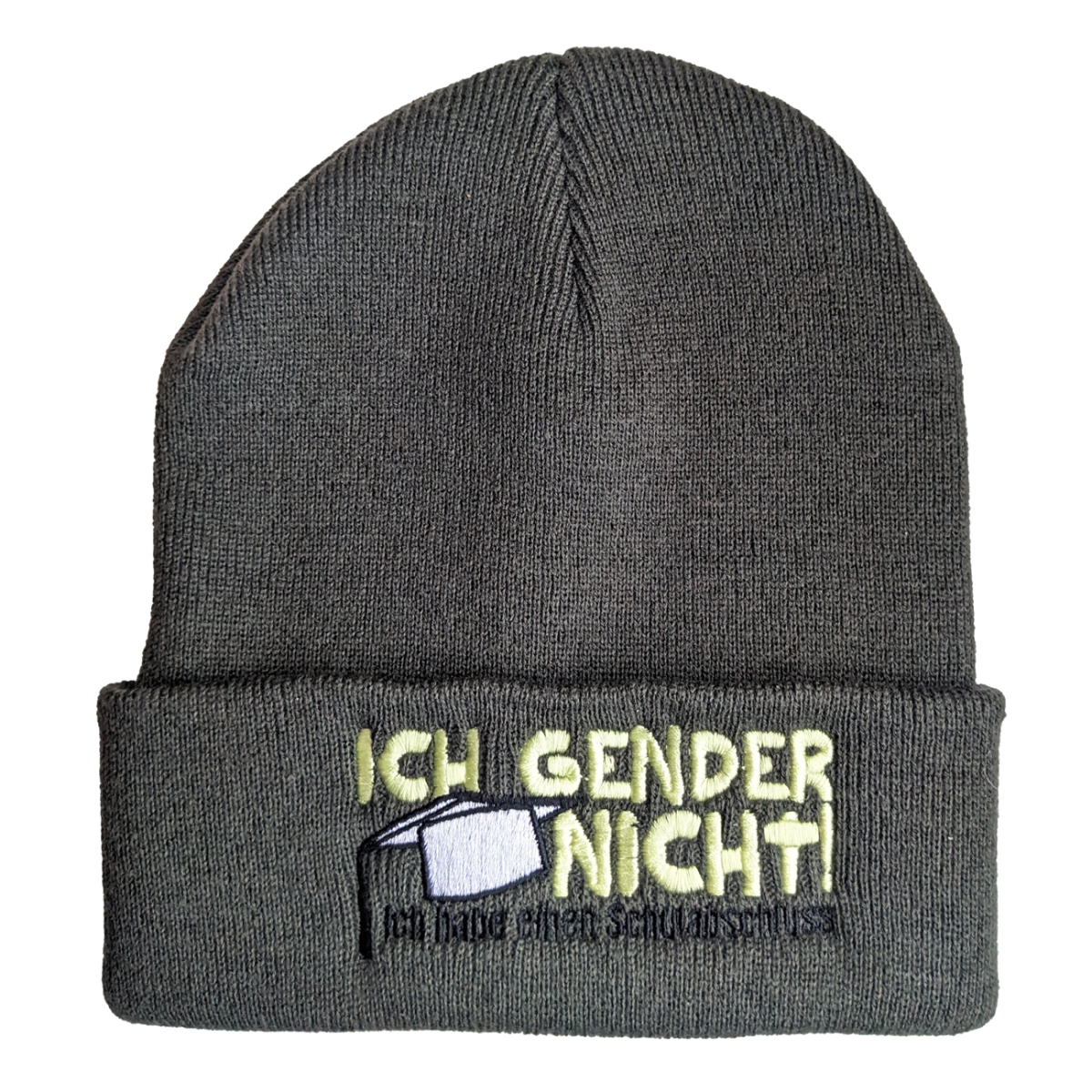 Strickmütze Ich gender nicht ich habe einen Schulabschluss Official Mario Barth Shop