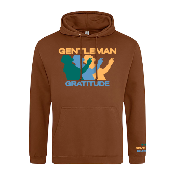 Hoodie - Silhouettes, caramel toffee