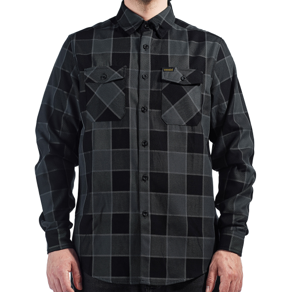 Vandal Flannel (unisex) - Vainstream 20 Years, Black/Anthracite