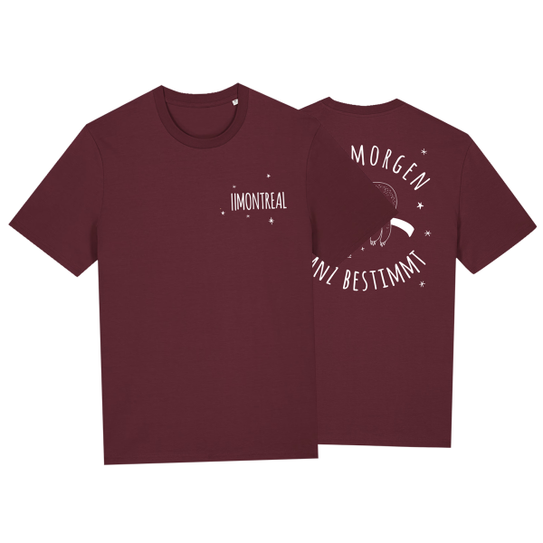T-Shirt - Faultier, burgund