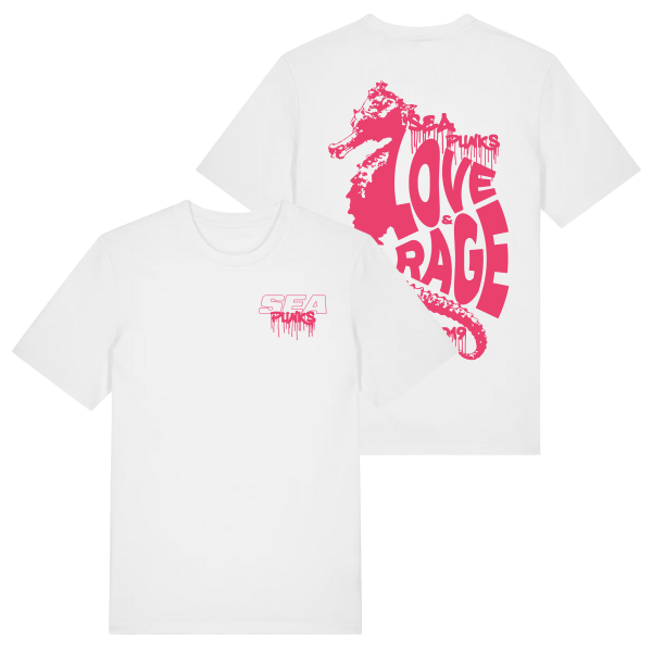 T-Shirt - Love & Rage (limited edition), weiß