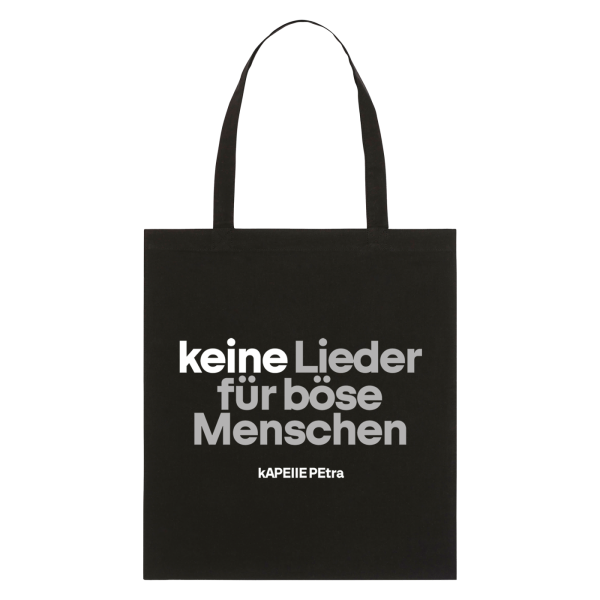 Jutebeutel - Keine Lieder für böse Menschen (2026), schwarz